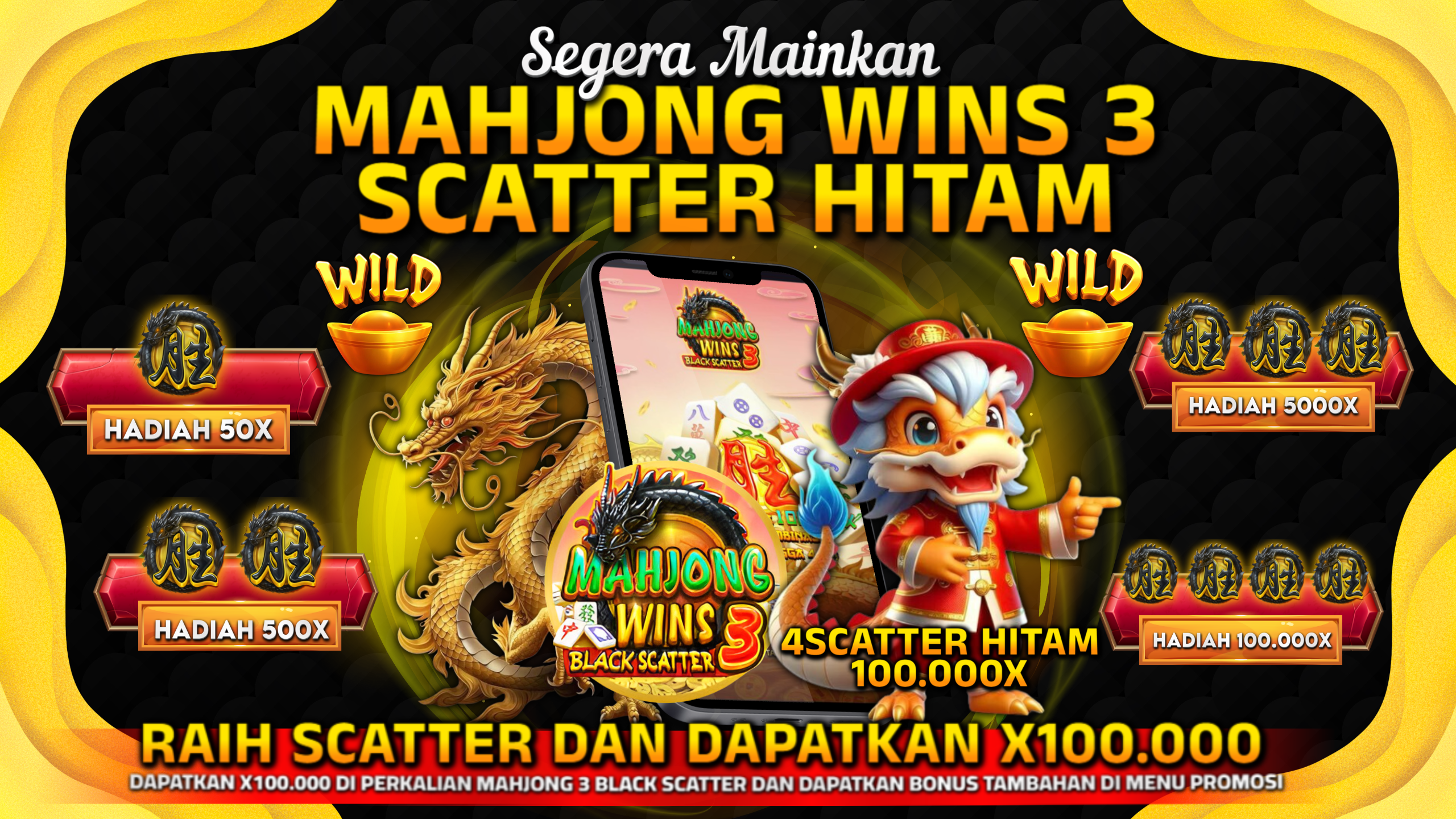 BANNER MALUKUTOTO SCATTER HITAMNOVEMBER